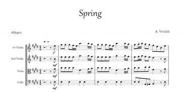 spring vivaldi violin